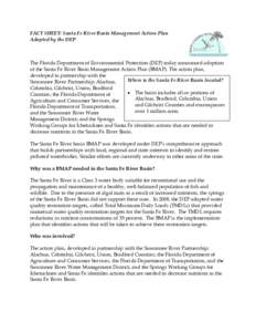 The Florida Department of Environmental Protection (DEP) announced today the adoption of the Upper Ocklawaha River Basin Management Action Plan (BMAP) implementing Total Maximum Daily Loads (TMDLs) adopted in 2003 for 10