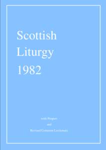 Scottish Liturgy 1982 with Propers and