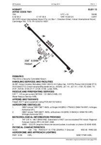 Hobart International Airport / Transport in Hobart / Tasmania / Hobart / NOTAM / Airspace class / Air traffic control / Aviation / Transport