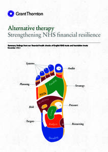 Alternative therapy | Strengthening NHS financial resilience