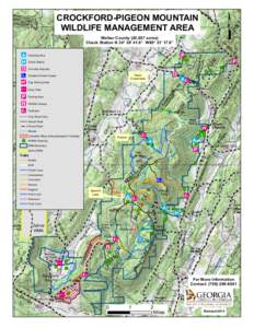 CROCKFORD-PIGEON MOUNTAIN WILDLIFE MANAGEMENT AREA G Walker County (20,657 acres) Check Station N 34° 39’ 41.6” W85° 21’ 17.8”