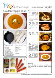 make & do activity kit  Golden veggie soup 1