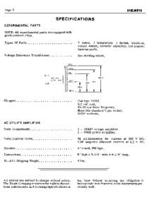 Heath EU-14A Special Experimental Parts