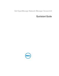 OpenManage Network Manager Quickstart Guide