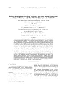 Radiometry / Atmospheric radiative transfer codes / Advanced Microwave Sounding Unit / RTTOV / Special sensor microwave/imager / Microwave / Precipitation / Snow / Meteorology / Atmospheric sciences / Earth