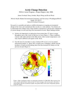Climate / Earth sciences / Glaciology / Arctic Climate Impact Assessment / Impact assessment / Climate of the Arctic / Sea ice / Cryosphere / International Polar Year / Physical geography / Arctic / Earth