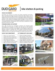 bike shelters & parking     SPACES IN HARMONY  BUTTERLY MODEL