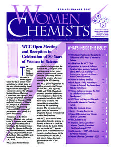 SPRING/SUMMER[removed]American Chemical Society Women Chemists Committee