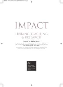 Learning / Scholarship of Teaching and Learning / University of Chicago School of Social Service Administration / Teaching / Education / Research-informed teaching