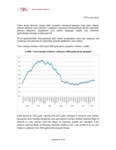 2012.gada jūnijs Valsts zemes dienests, sekojot līdzi izmaiņām nekustamā īpašuma tirgū, katra mēneša sākumā aprēķina cenu indeksus*, aprēķinos izmantojot Zemesgrāmatā oficiāli reģistrētos pirkuma dar