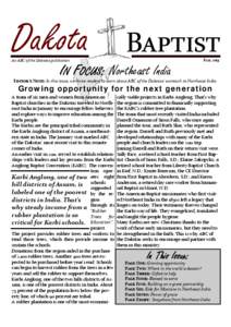 2013 Dakota Baptist Fall issue