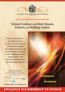 Onemine / Mining / Institute of Materials /  Minerals and Mining