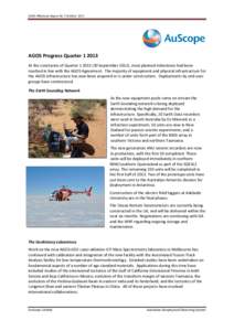 Canberra / Geology / University of Tasmania / Geography of Oceania / Geography of Australia / Geography / Seismometer / Seismology / Milestone