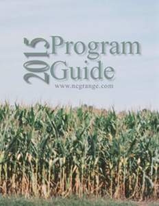 2015  Program Guide www.ncgrange.com