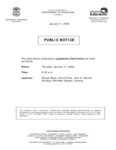 Microsoft Word - January[removed]Legislative Committee Public Notice.doc