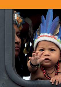 Indigenous people attend a march to submit indigenous demands and proposals to the United Nations and Brazilian Government as part of the UN Conference on Sustainable Development Rio+20, in Rio de Janeiro, Brazil, 21 Ju