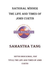 The Life and Times of John Curtin