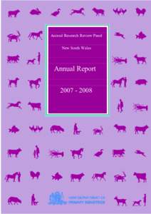 Animal Research Review Panel New South Wales Annual Report[removed]