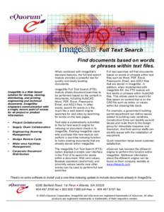 ImageSite Full Text Search - brochure