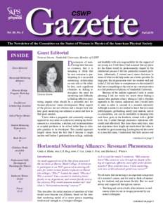 ®  Vol. 29, No. 2 Gazette CSWP