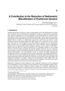 A Contribution to the Reduction of Radiometric Miscalibration of Pushbroom Sensors