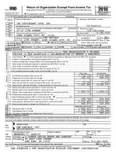 Form  990 Return of Organization Exempt From Income Tax