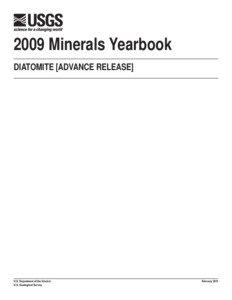 2009 Minerals Yearbook DIATOMITE [ADVANCE RELEASE]