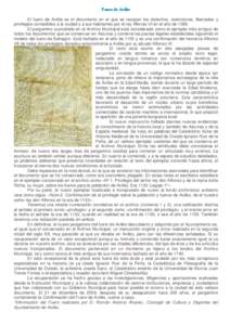 El fuero de Avilés es el documento en el que se recogen los derechos, exenciones, libertades y privilegios concedidos a la ciudad y a sus habitantes por el rey Alfonso VI en el año de[removed]El pergamino custodiado en el Archivo Municipal está considerado como el ejemplar más antiguo de