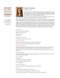 Giselle C. Alexander  Giselle Alexander is an associate attorney in the tax planning and tax controversy practice areas. Giselle is also a certified public accountant; prior to joining Frazer Ryan, 