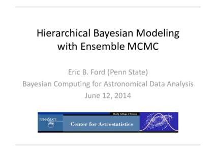 Hierarchical Bayesian Modeling with Ensemble MCMC