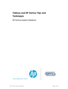 Select / Hewlett-Packard / Technology / Computing / Vertica / Computer hardware