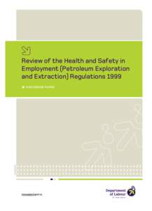 Review of the Health and Safety in Employment (Petroleum Exploration and Extraction) Regulations 1999 DOLMAR 12