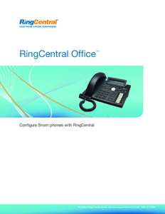 RingCentral Office  TM Configure Snom phones with RingCentral