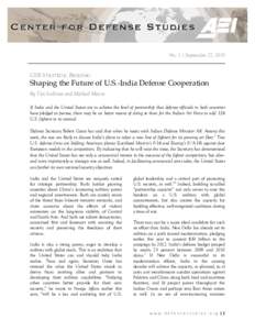 Microsoft Word - Strat Briefing 1 - US India Defense Final