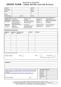 Microsoft Word - ASTER USGS Order Form January 2010.DOC