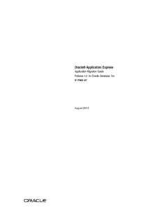 Relational database management systems / Cross-platform software / Oracle Database / Oracle Corporation / Oracle Forms / Oracle Application Express / Oracle Reports / IBM DB2 / Microsoft Access / Software / Proprietary software / Computing