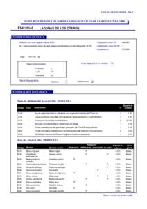 LAGUNAS DE LOS OTEROS - Pág. 1  FICHA RESUMEN DE LOS FORMULARIOS OFICIALES DE LA RED NATURA 2000 ES4130145