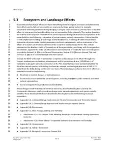 Public Draft, Bay Delta Conservation Plan: Chapter 5, Effects Analysis