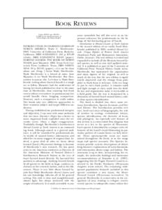 BOOK REVIEWS Copeia, 2004(1), pp. 190–196 q 2004 by the American Society of Ichthyologists and Herpetologists  INTRODUCTION TO HORNED LIZARDS OF