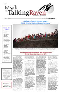 April 2012 Vol. 6, Issue 3  Quileute Tribal School hosts