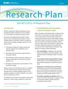 Didactics / British Columbia Council on Admissions and Transfer / Articulation / Transfer credit / Education in Alberta / Higher education in Alberta / Education / Academic transfer / Knowledge