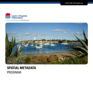www.lpi.nsw.gov.au  Spatial metadata program  Contents