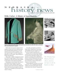 history news  n e b r a s k a Volume 63 / Number 4 / October/November/December 2010