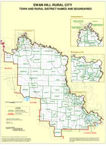 SWAN HILL RURAL CITY TOWN AND RURAL DISTRICT NAMES AND BOUNDARIES Enlargement A ROBINVALE IRRIGATION DISTRICT SECTION D Riv