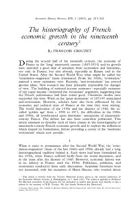 Economic History Review, LVI, ), pp. 215–242  The historiography of French economic growth in the nineteenth century1 By FRANC