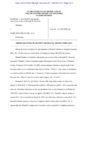 Case 1:10-cv[removed]JDB-egb Document 30  Filed[removed]Page 1 of 3 IN THE UNITED STATES DISTRICT COURT FOR THE WESTERN DISTRICT OF TENNESSEE