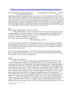 North Carolina / Spanish colonization of the Americas / State of Franklin / Morris / McKissack / British people / Southern United States / Confederate States of America