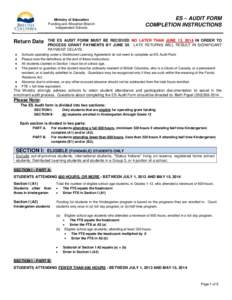 Microsoft Word - ES Audit instructions[removed]