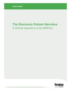 White Paper  The Electronic Patient Narrative A Clinical Imperative in the EMR Era  White Paper | The Electronic Patient Narrative