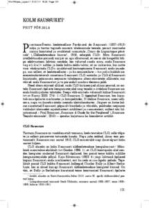 Priit Põhjala_Layout[removed]:22 Page 121  KOLM SAUSSURE’I*